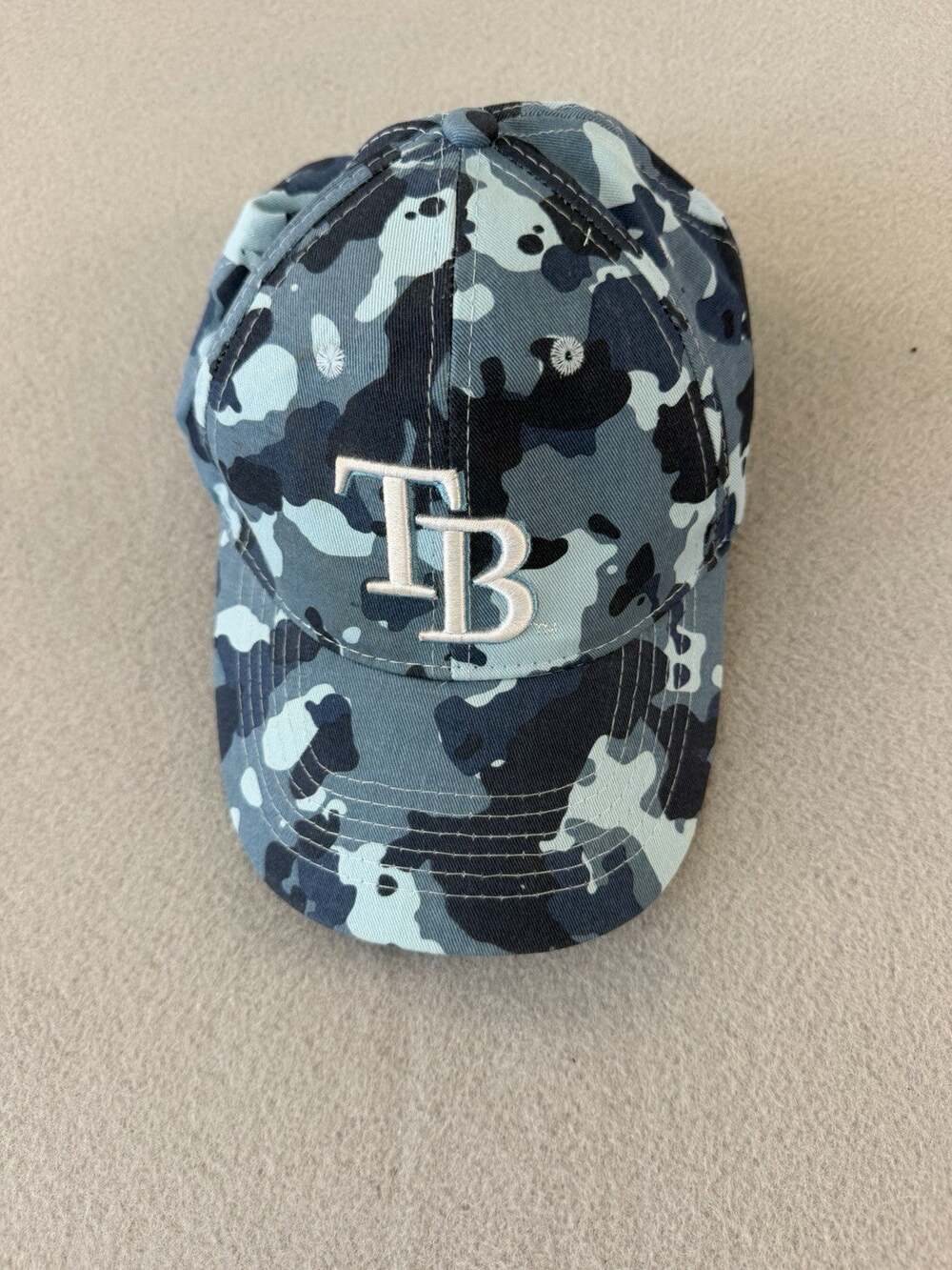 Tampa Bay Rays Blue Camouflage Baseball Cap Hat 🧢